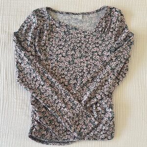 Abercrombie Kids Girls Floral Long Sleeve Top, size 11 / 12